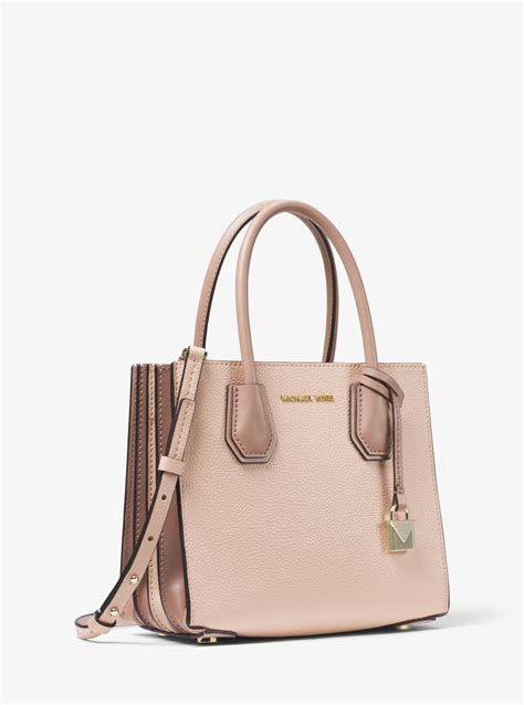 michael kors pink pebbled leather